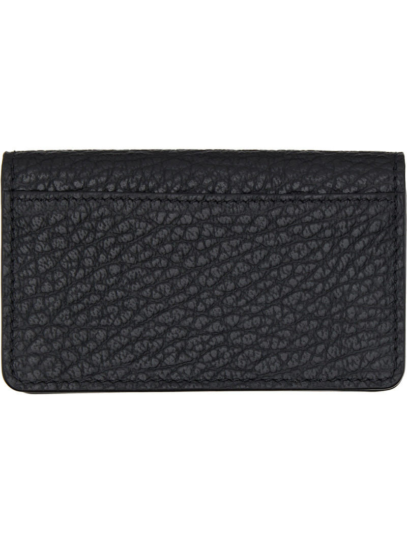Maison Margiela Black Leather Card Holder outlook
