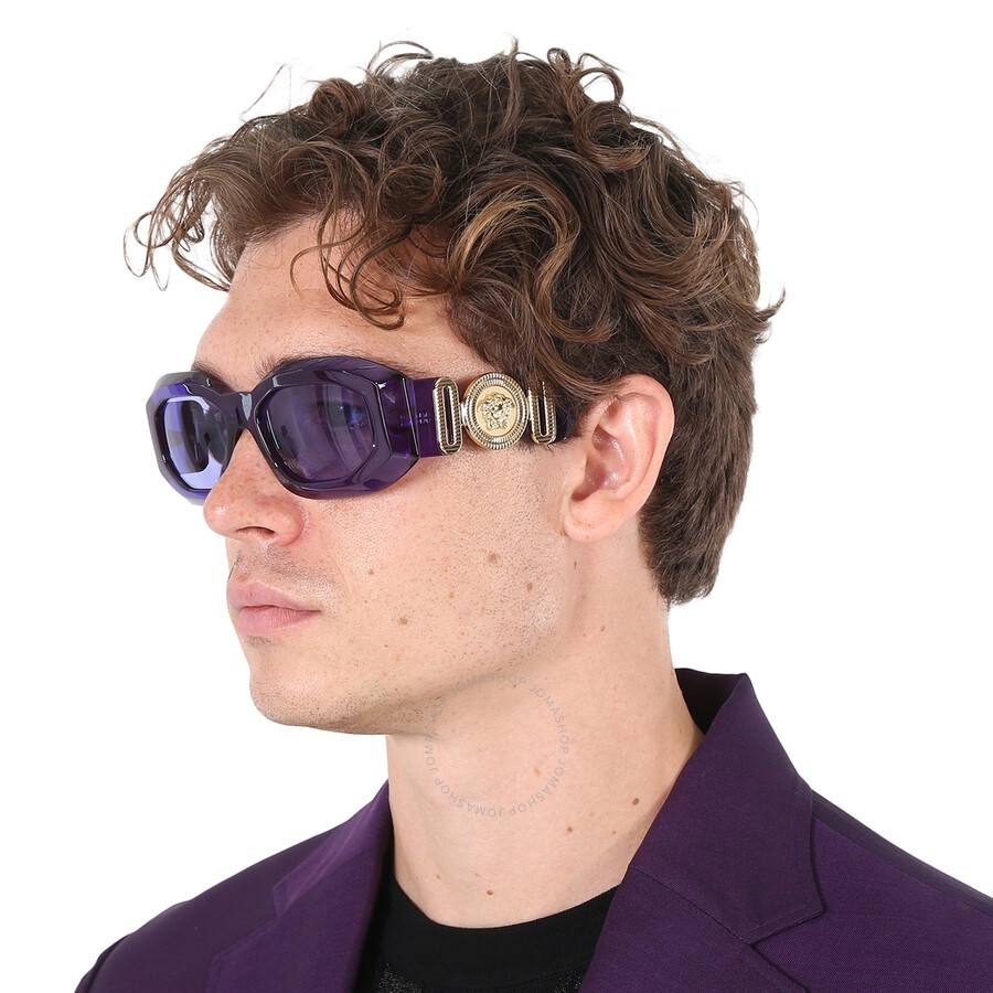 Versace Violet Irregular Men's Sunglasses VE4425U 54191A 53 - 2