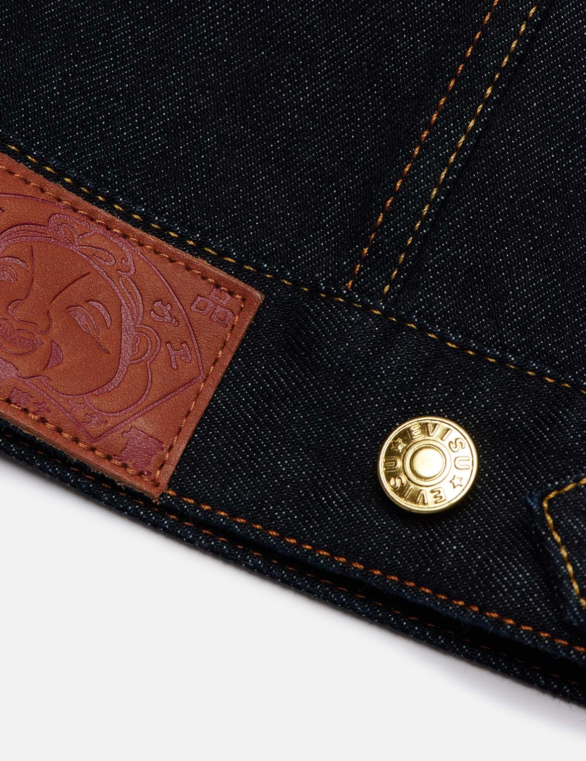 MOONLIGHT DRAGON EMBROIDERED DENIM JACKET - 14