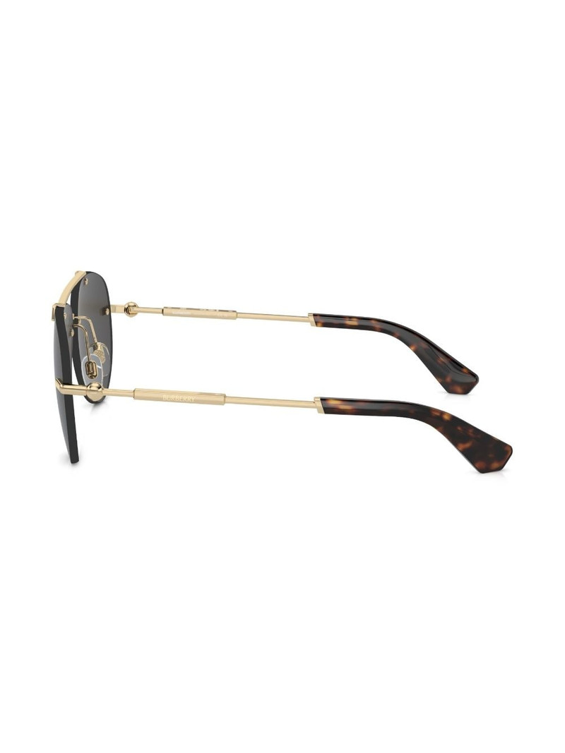 metallic pilot-frame sunglasses 3