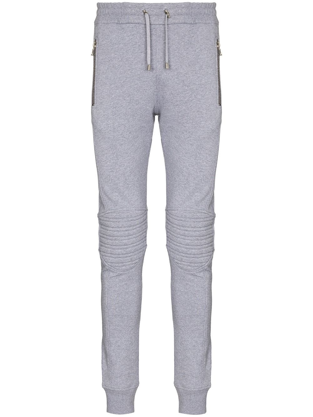 logo-embossed track pants - 1