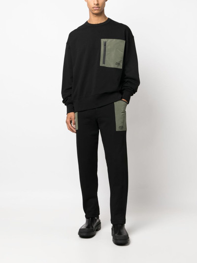 Alexander McQueen contrasting pocket crew neck sweatshirt outlook