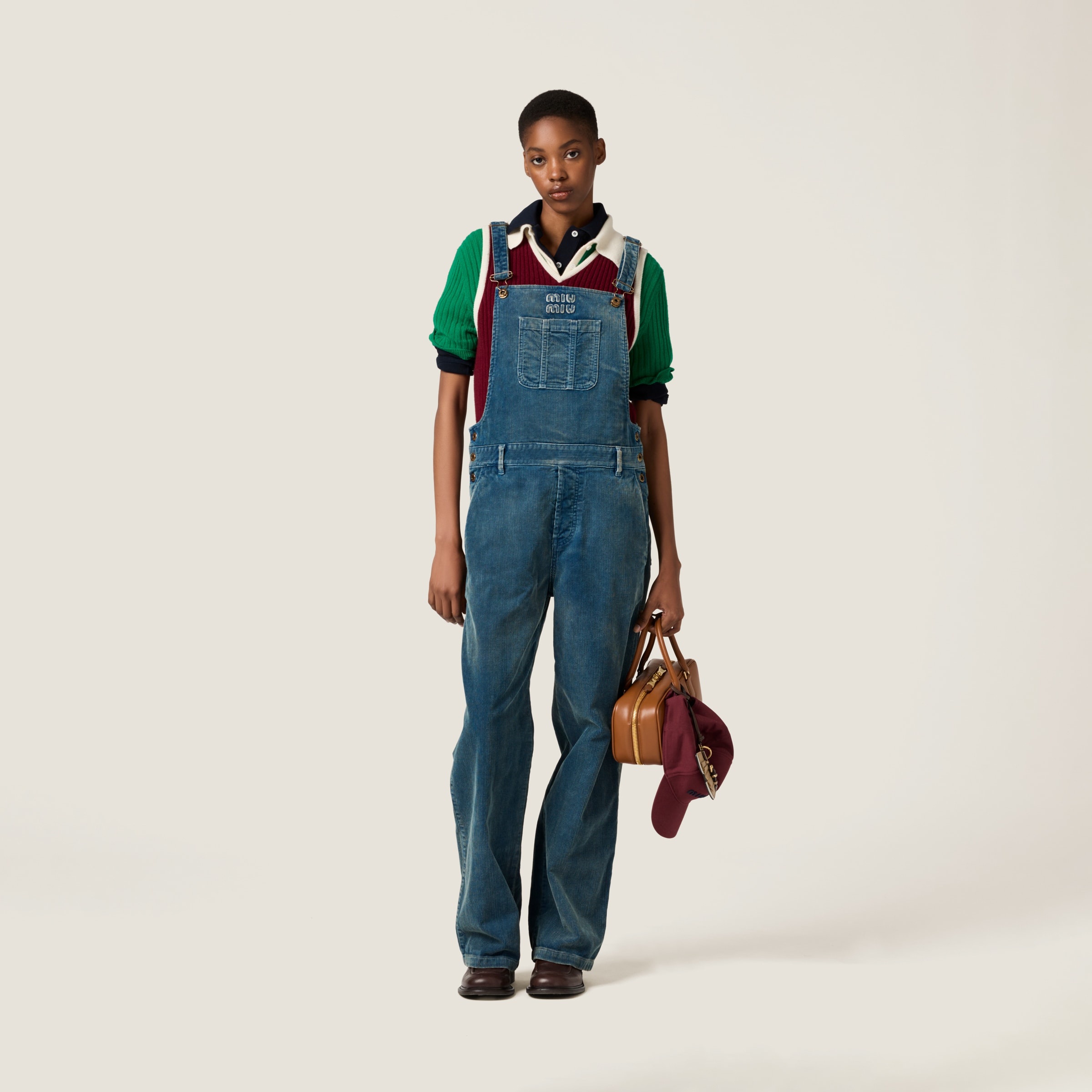 Washed corduroy jumpsuit - 2