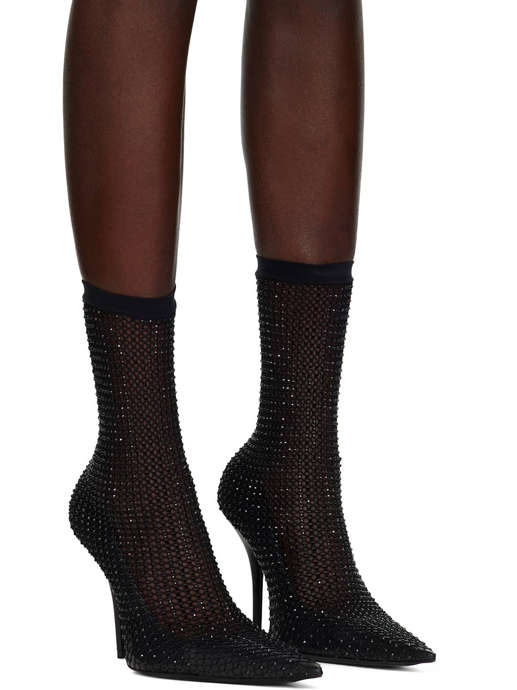 Black Avenue 110mm Bootie Heels - 4