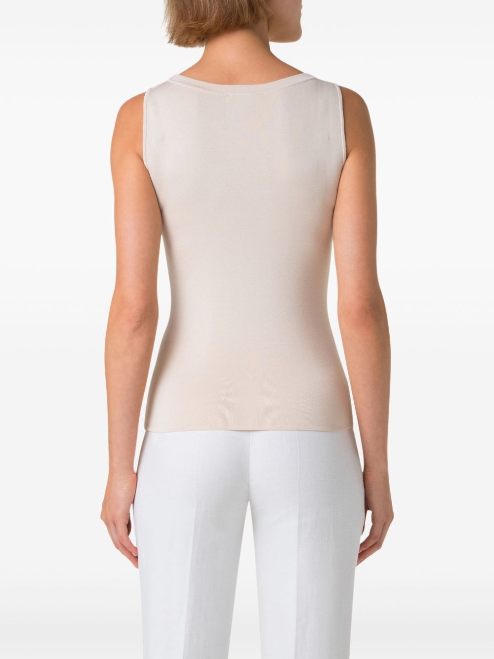 scoop-neck tank top - 4