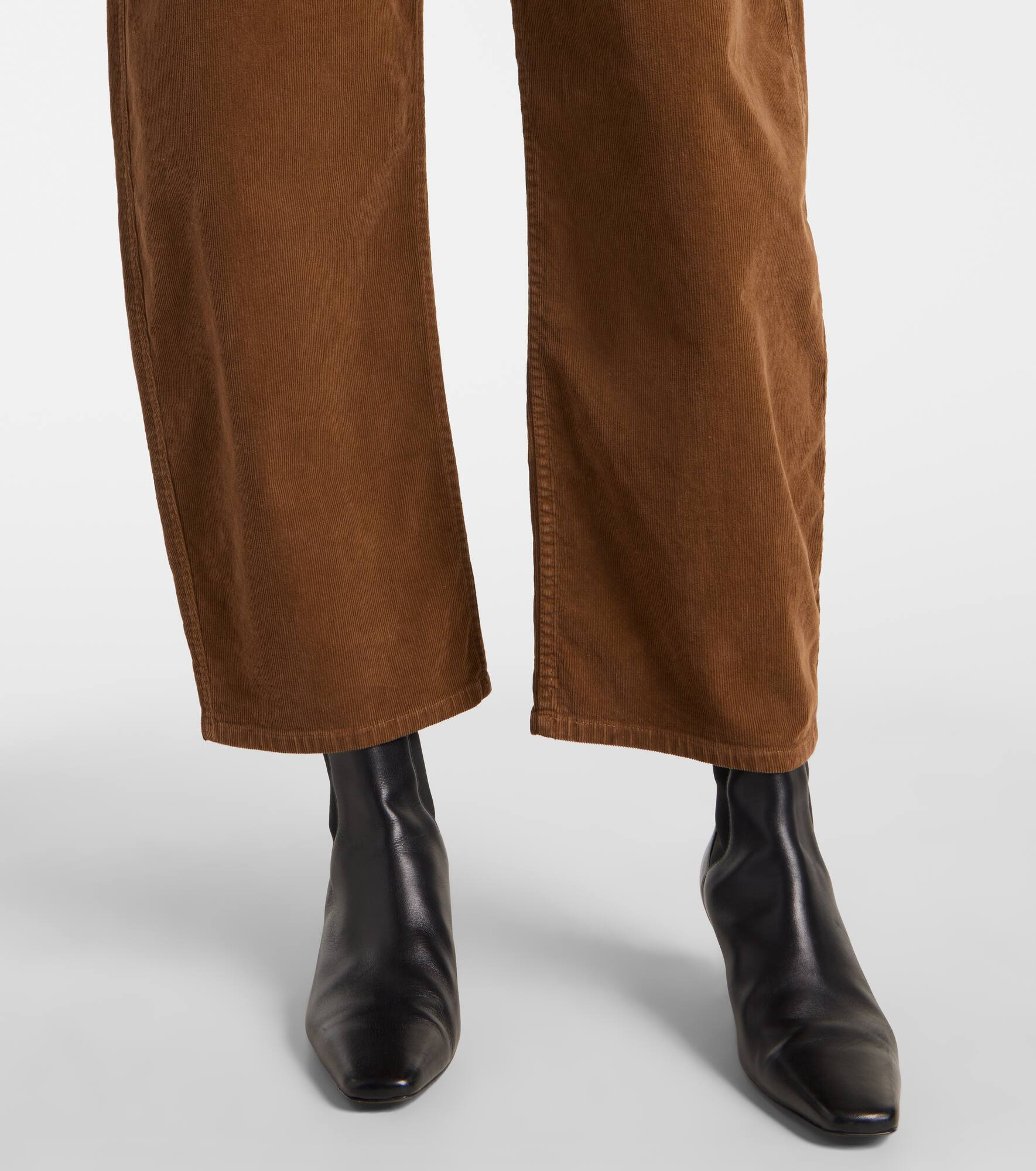Tribeca cotton-blend corduroy barrel-leg pants - 5