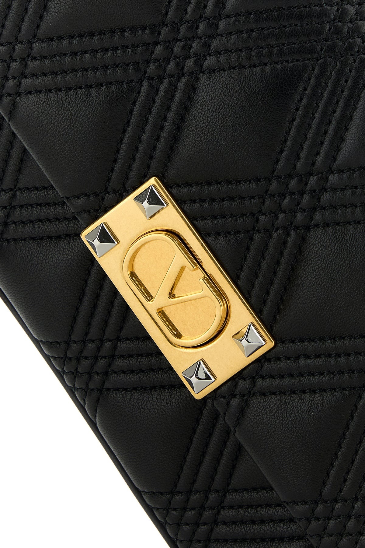 Black nappa leather medium Quiltie 67 shoulder bag - 4