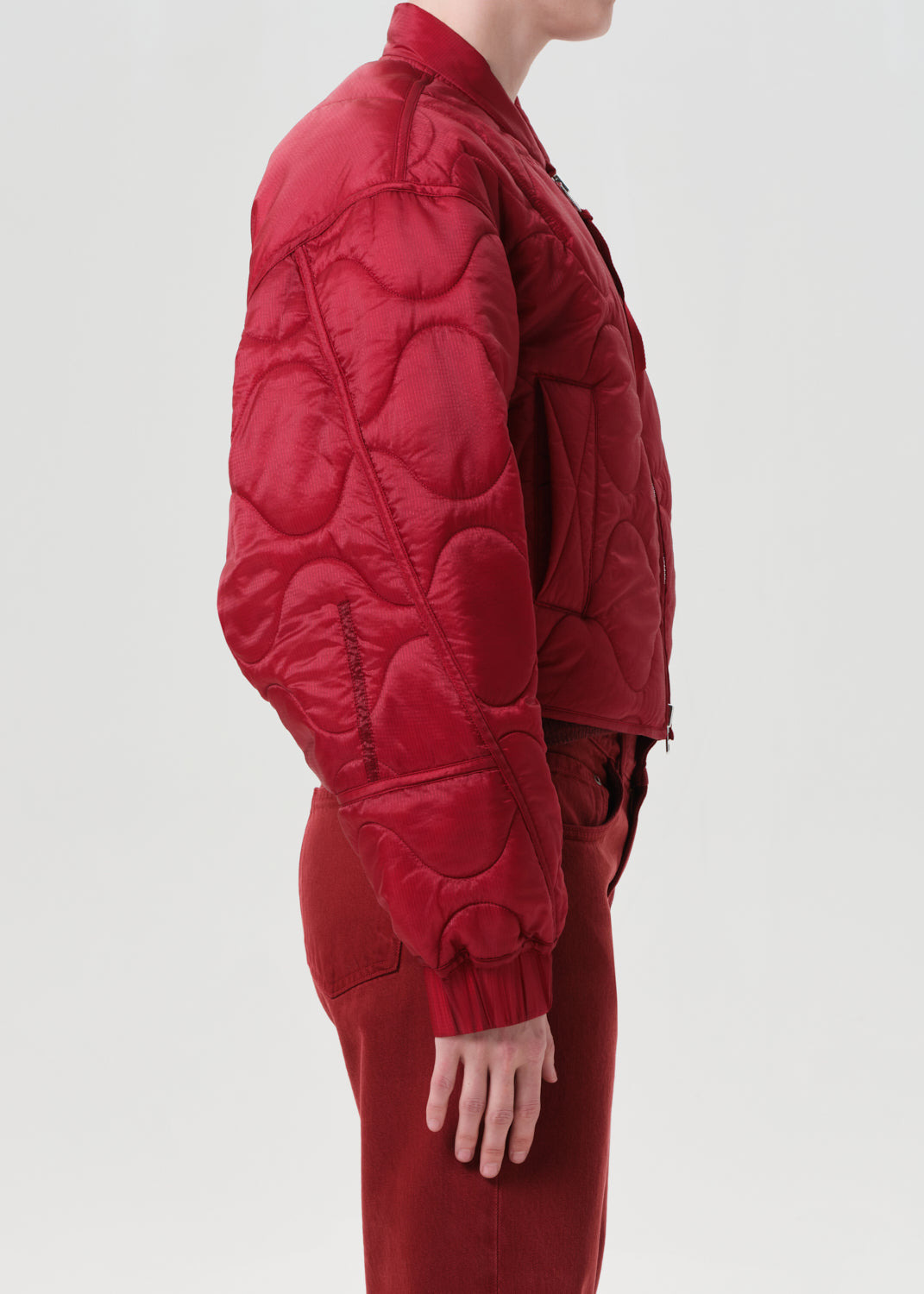 IONA QUILTED JACKET IN TOMATO - 5