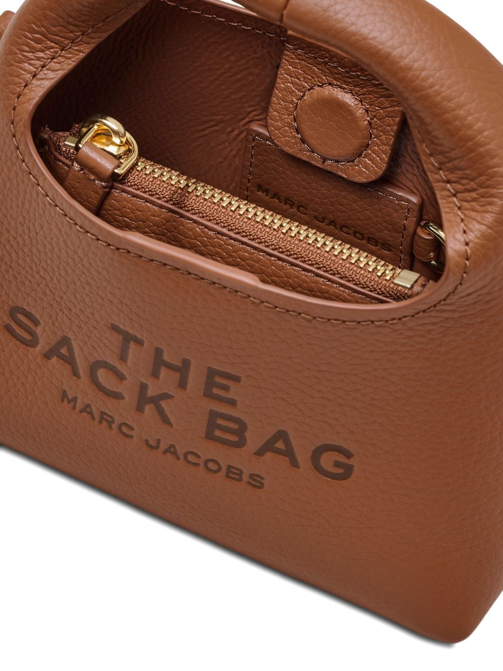 The Sack micro leather top-handle tote bag - 4