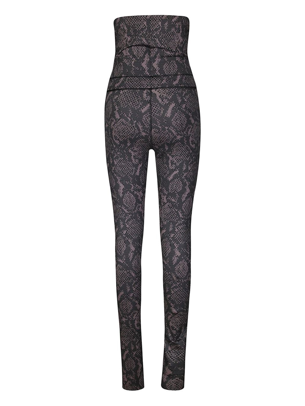 snake-print leggings - 2
