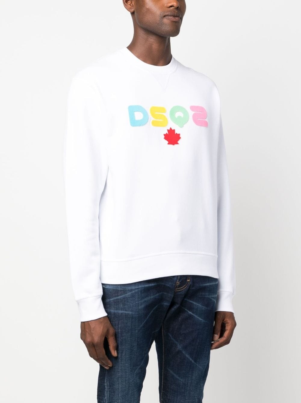 logo-appliqué cotton sweatshirt - 3