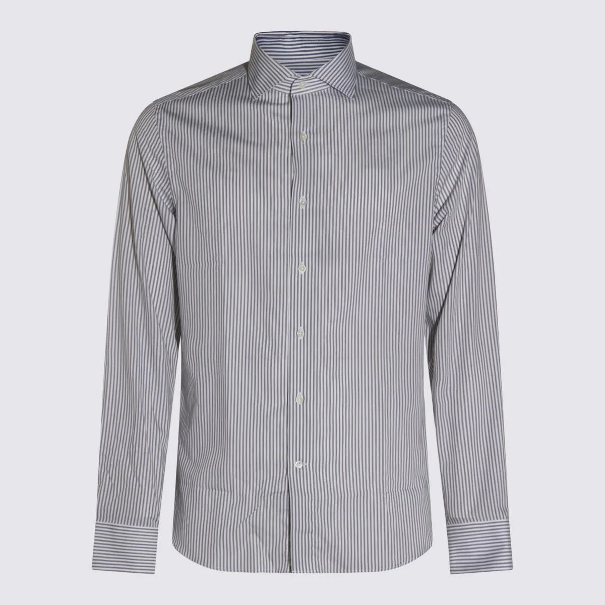 Canali Light Blue Cotton Shirt - 1