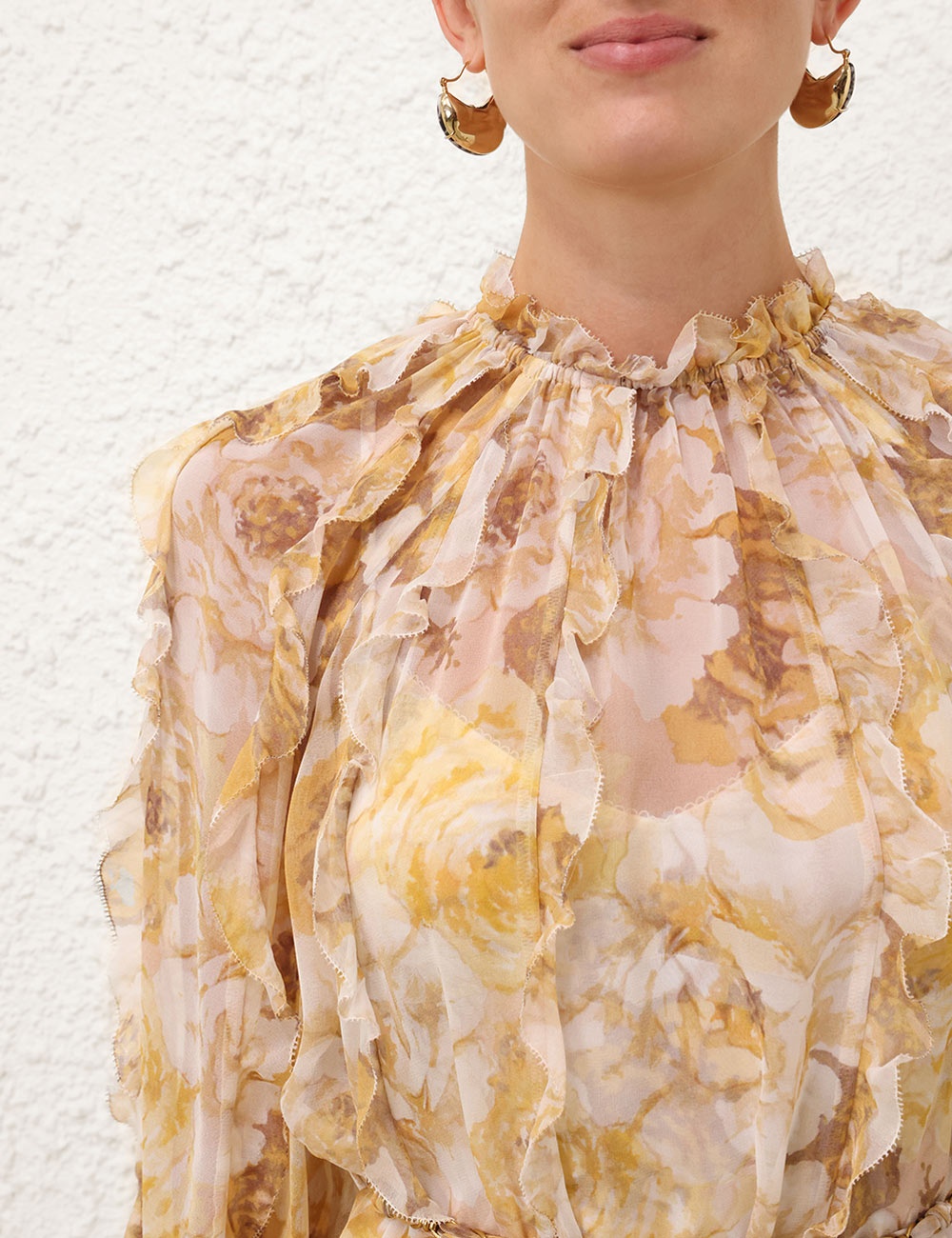 BALANCE FRILL BILLOW DRESS - 5