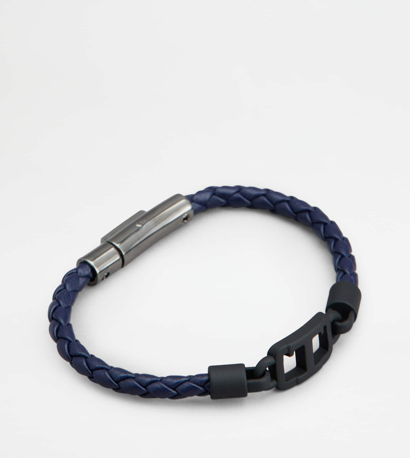 Tod's BRACELET IN LEATHER - BLUE outlook