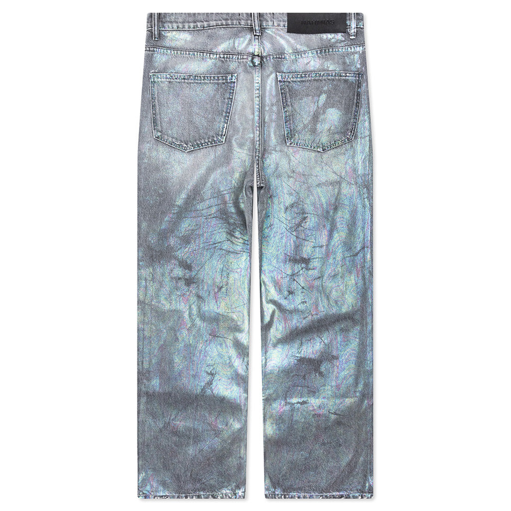 OIL SPILL BAGGY JEAN - CHARCOAL WASH - 2