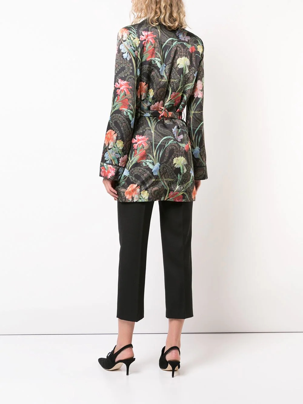 floral belted jacket - 4
