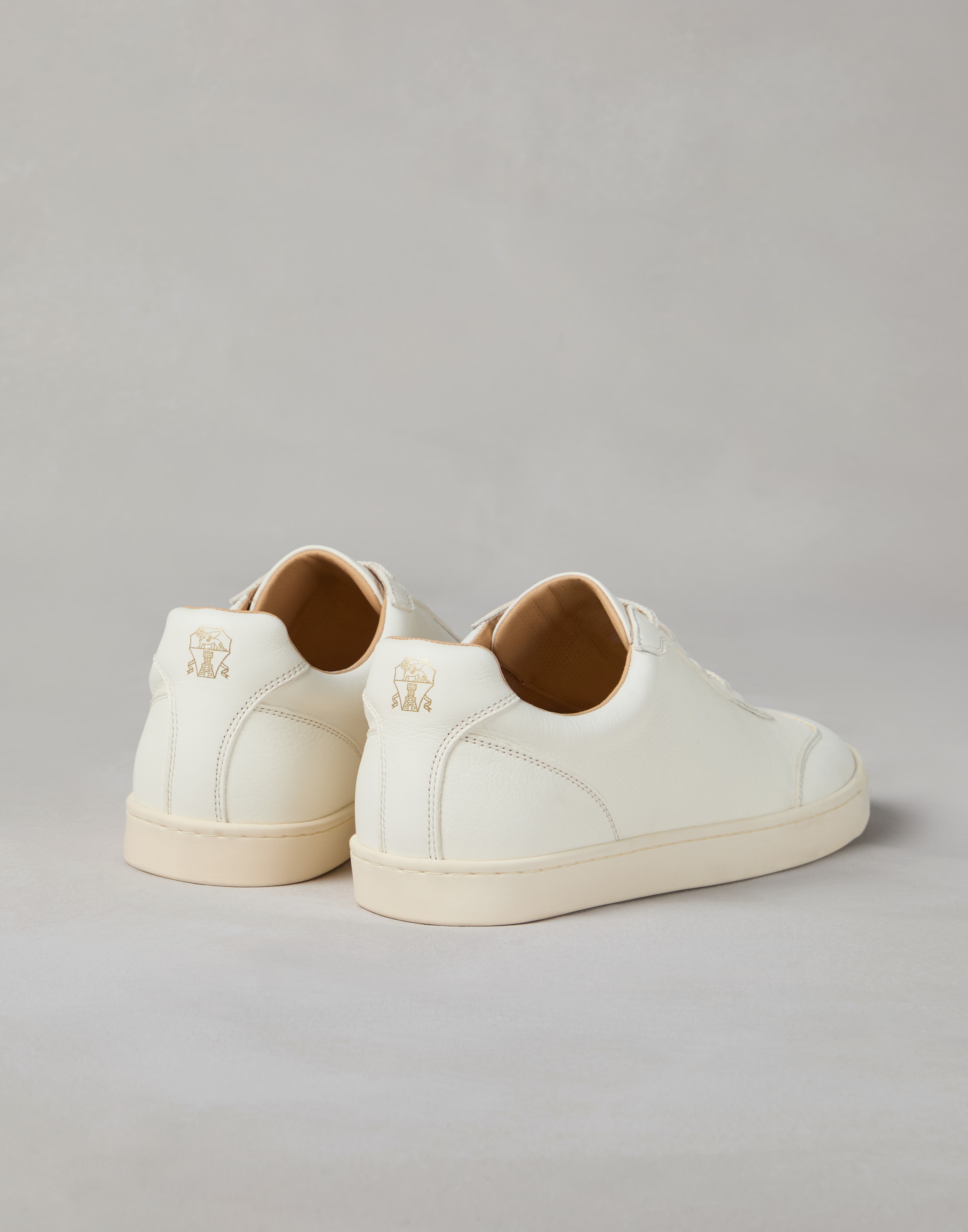 Deerskin sneakers with natural rubber sole - 2