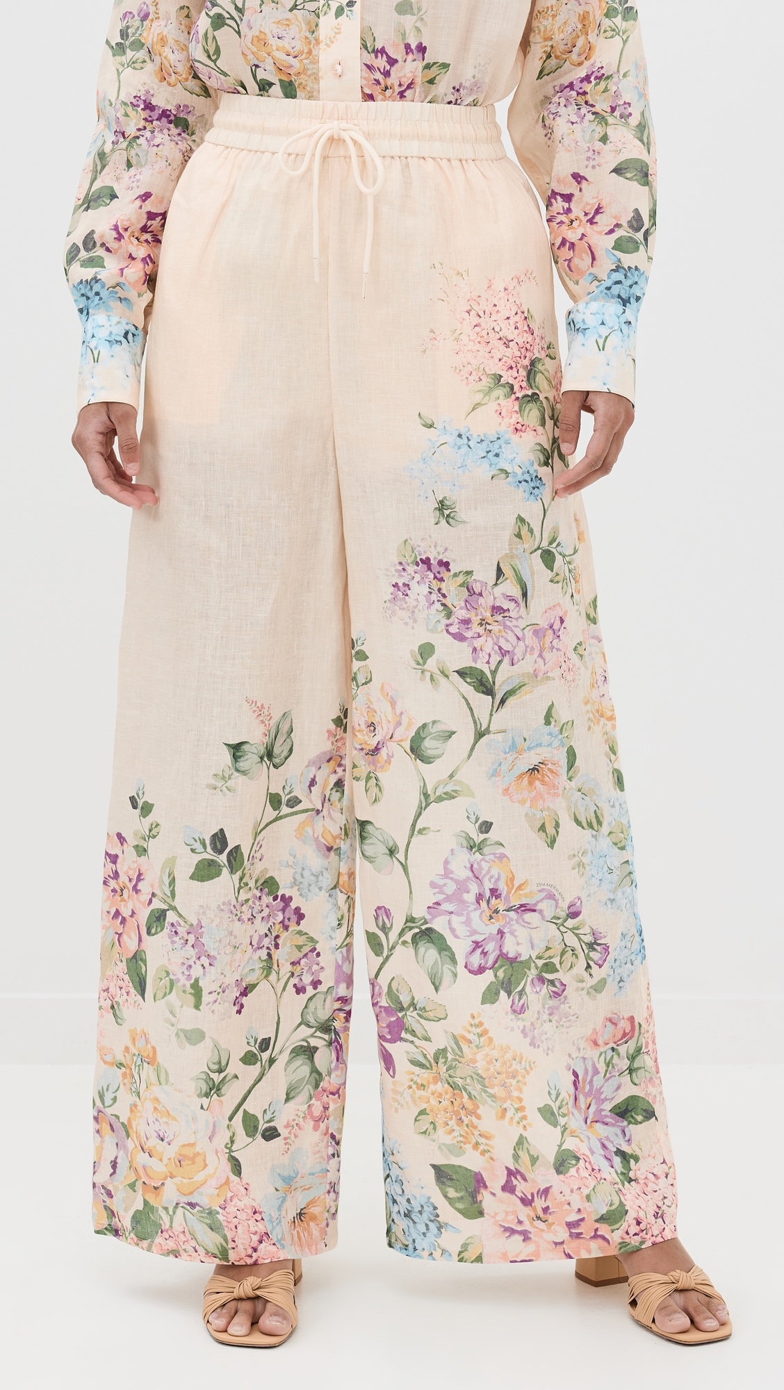 パンツ Zimmermann Relaxed Floral Print Trousers With Elasticated Zimmermann Waverly Floral Pants – Celebrity Owned