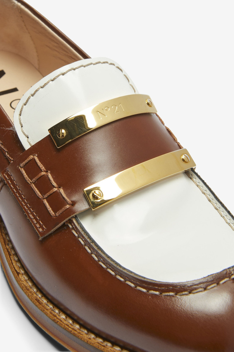 COLOURBLOCK LEATHER LOAFERS 5