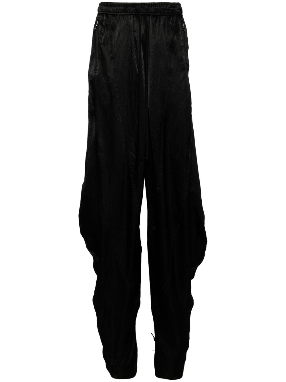 tapered drawstring-waist trousers - 1