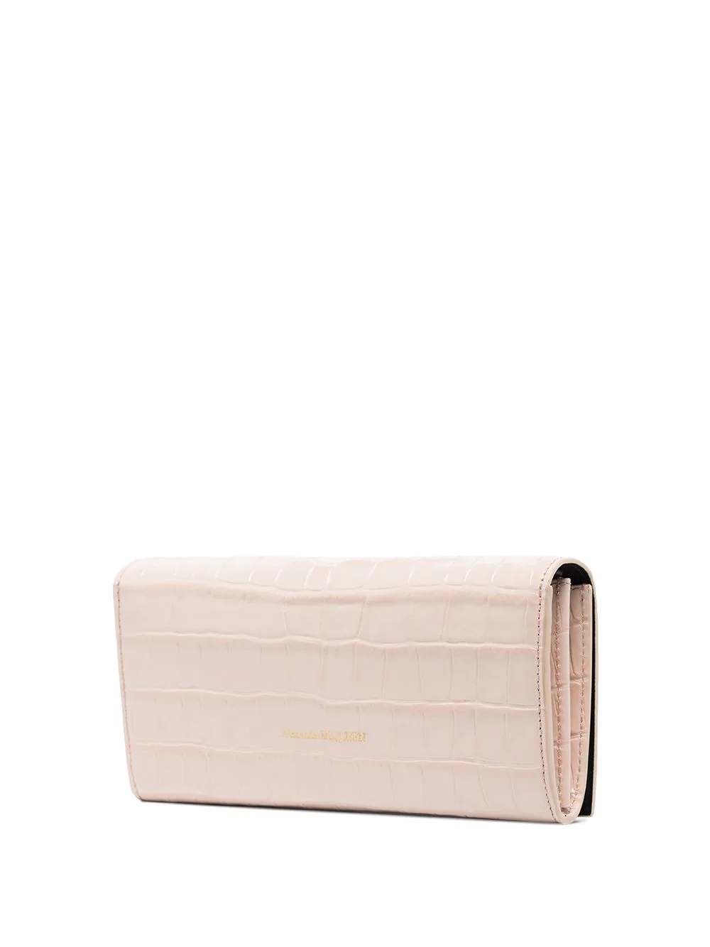 croc effect clutch bag - 3