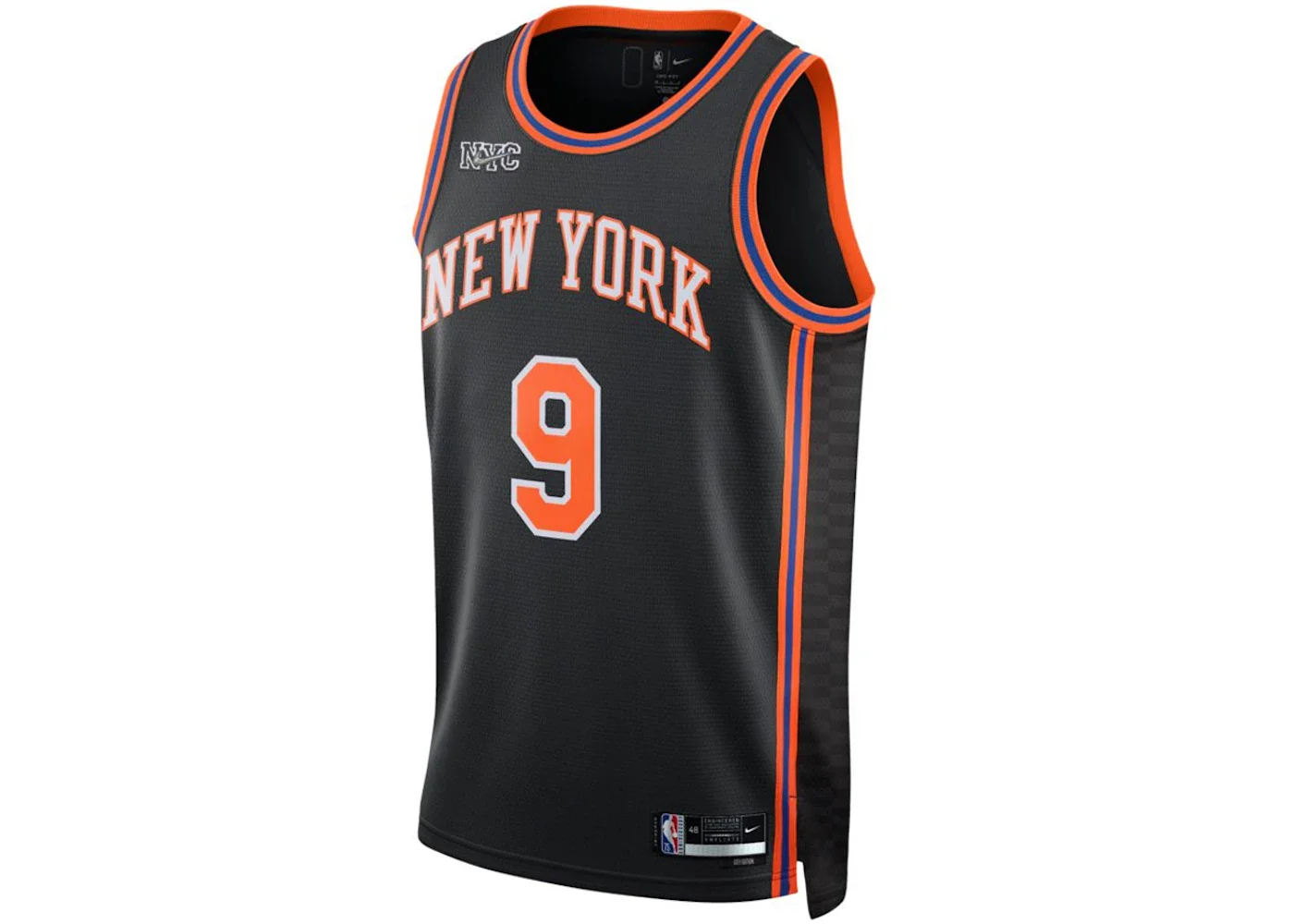 Nike NBA New York Kincks RJ Barrett City Edition Swingman Jersey Black - 1