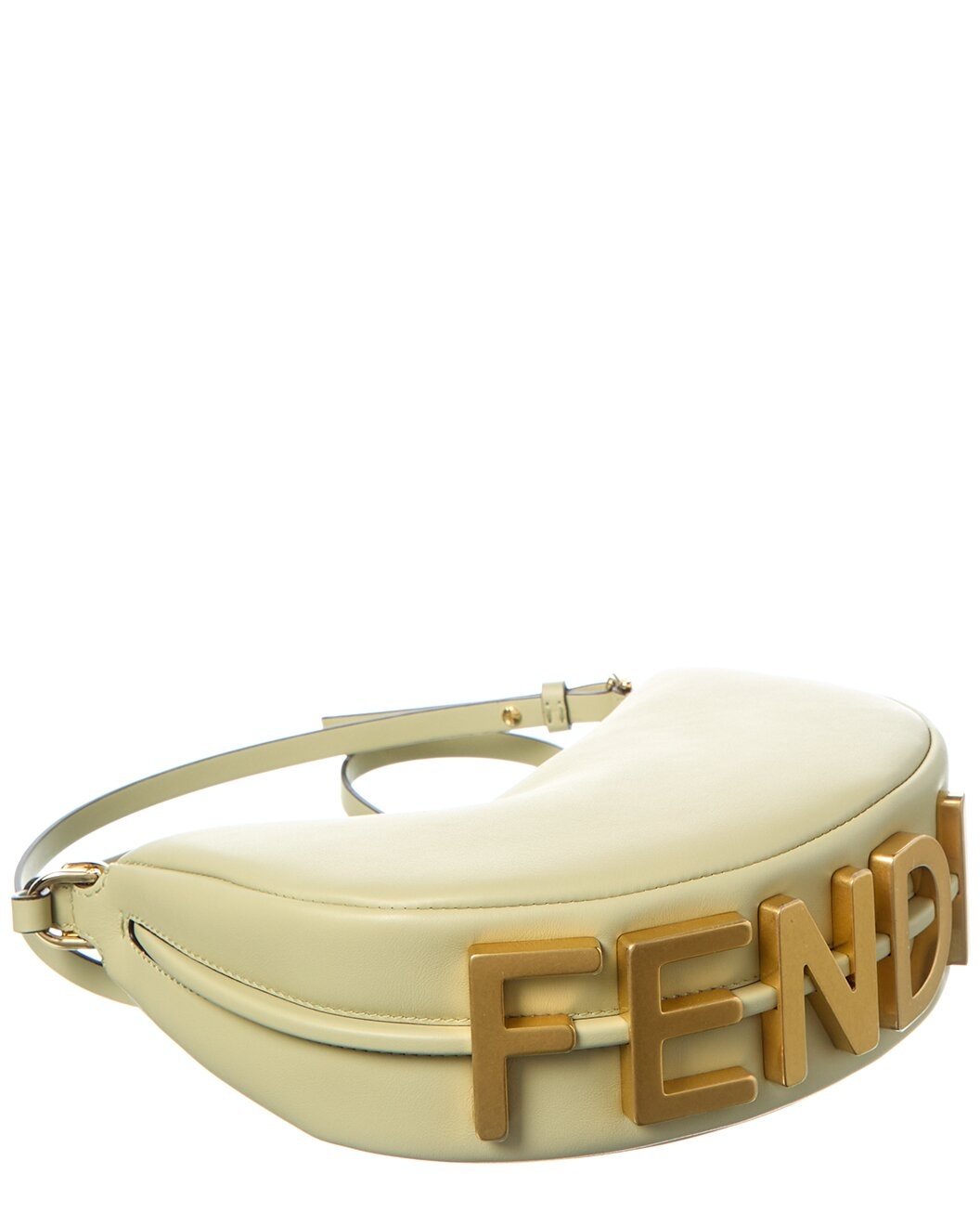 FENDI Fendigraphy Mini Leather Hobo Bag - 4