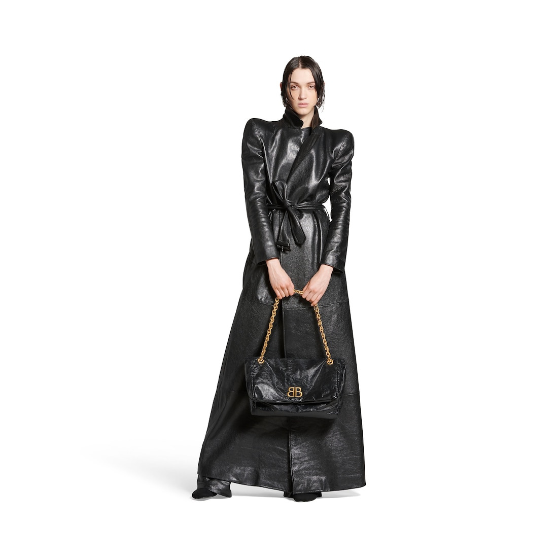 Women's Monaco Medium Chain Bag  in Black - 5