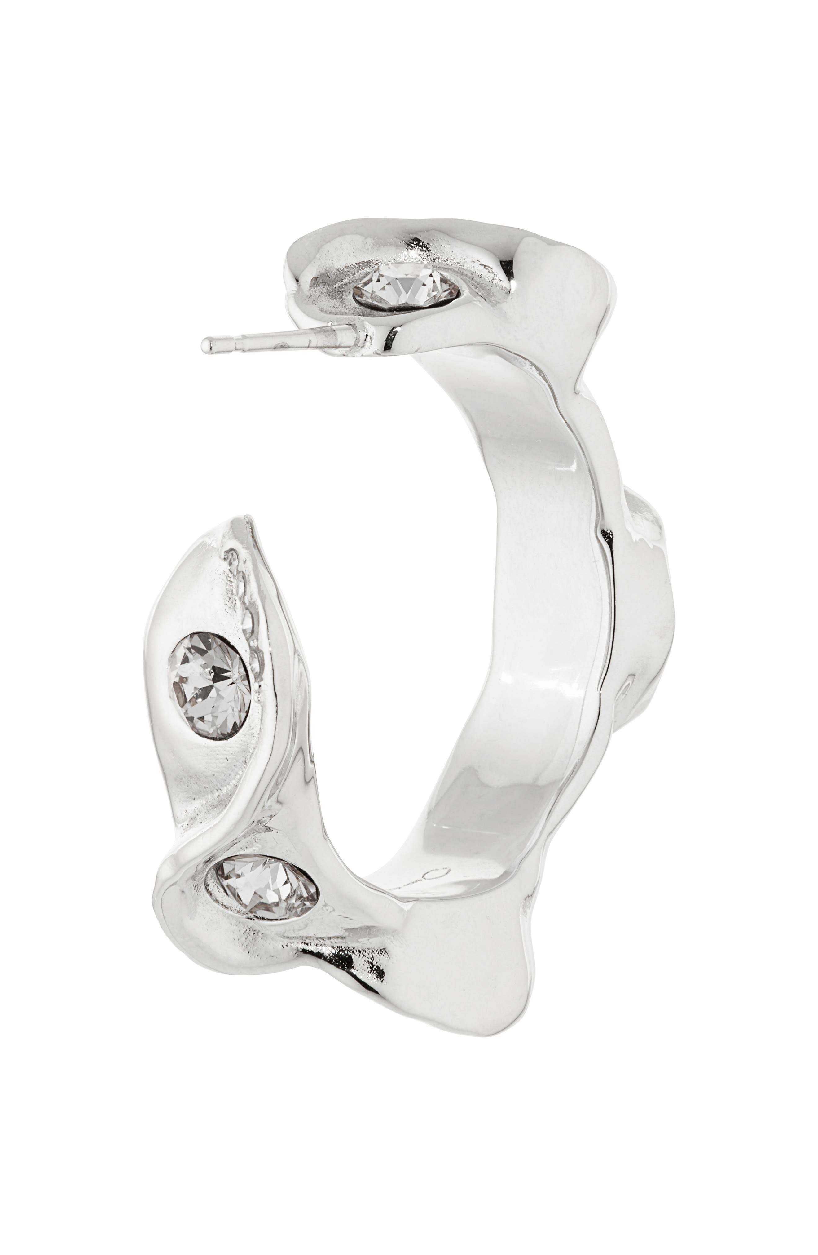 Oscar de la Renta Crystal Nest Hoop Earrings at Nordstrom - 4