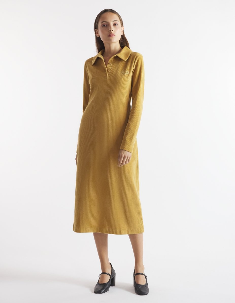 CORDUROY POLO DRESS - 3