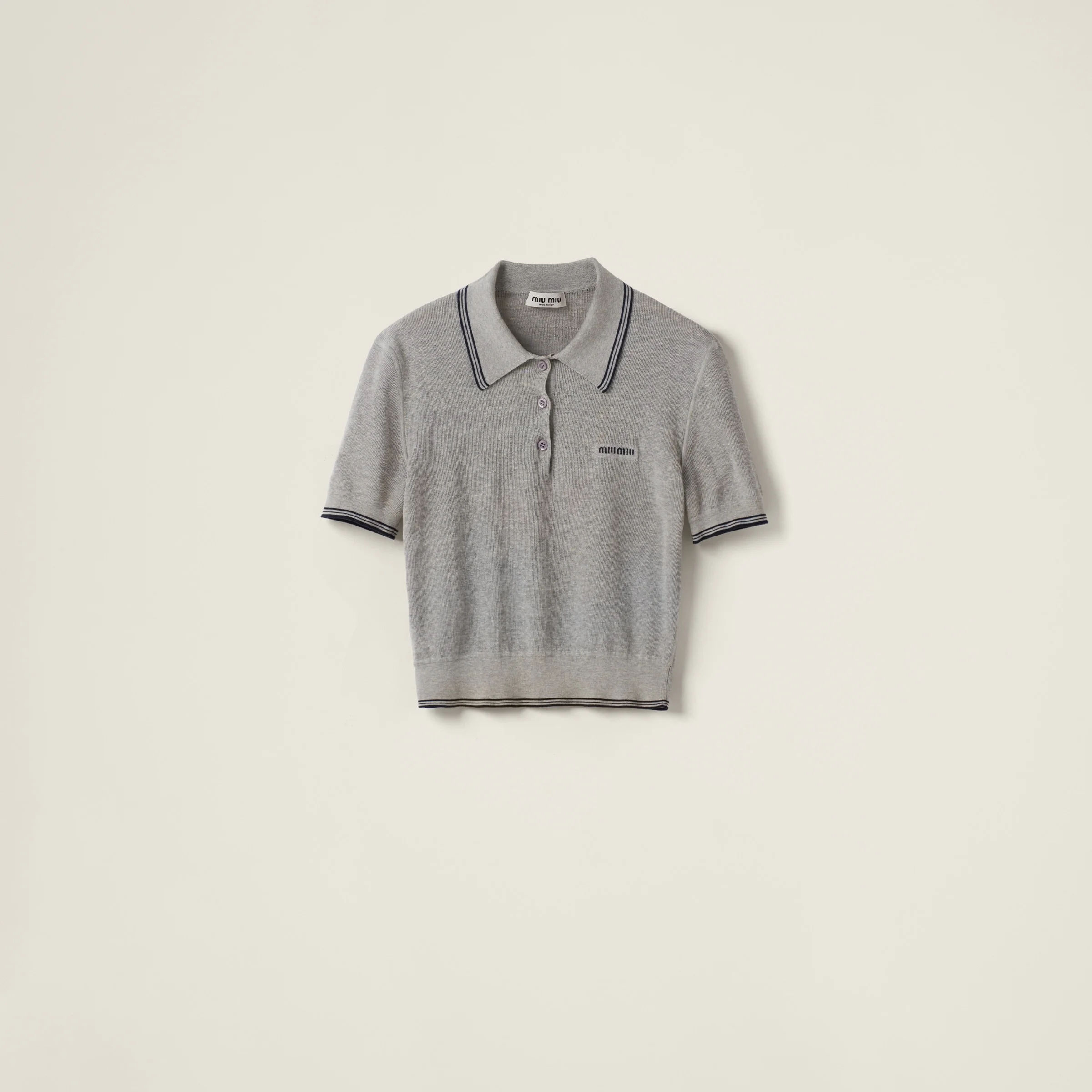 Cotton jersey polo shirt - 1