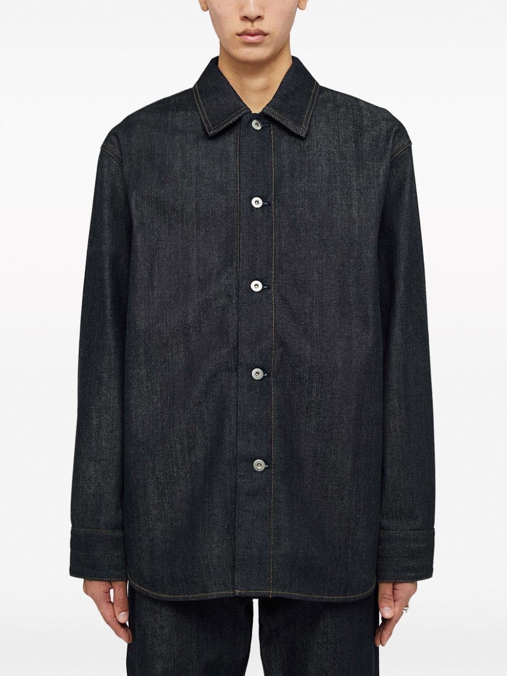 long-sleeve denim shirt - 3