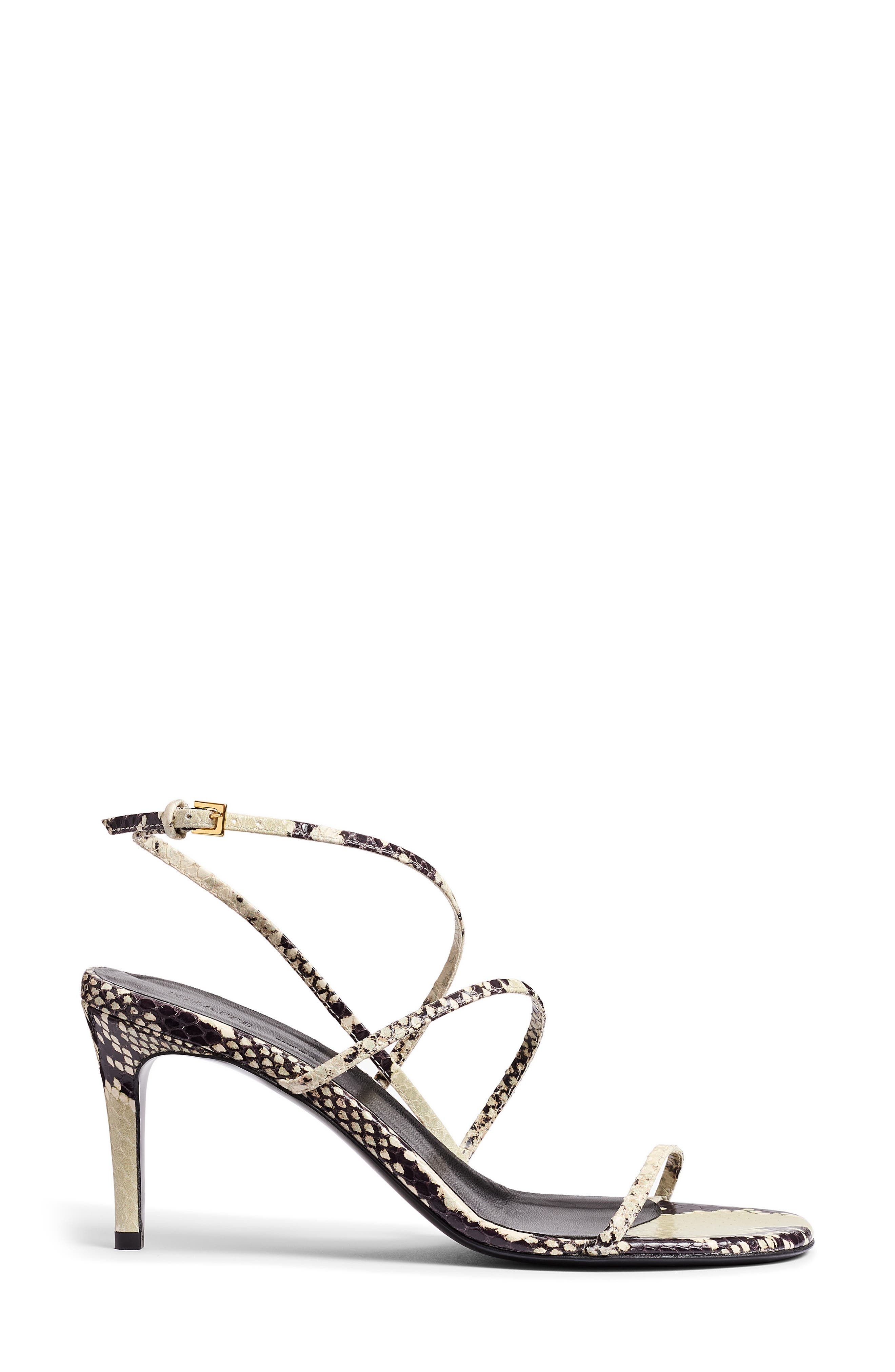 Khaite Loop Snakeskin Embossed Sandal in Natural at Nordstrom - 3