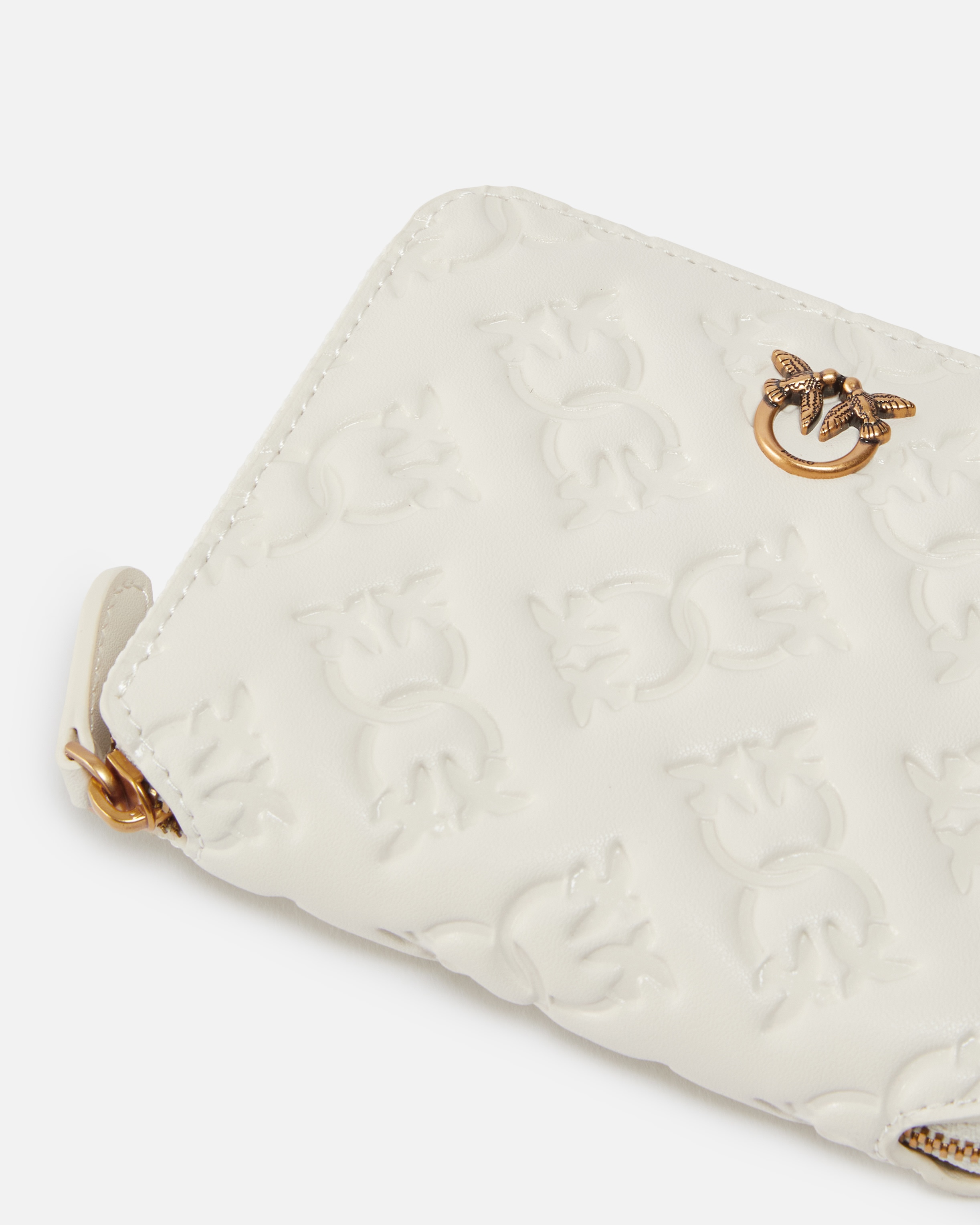 SQUARE LEATHER WALLET WITH DEBOSSED MONOGRAM MOTIF - 4