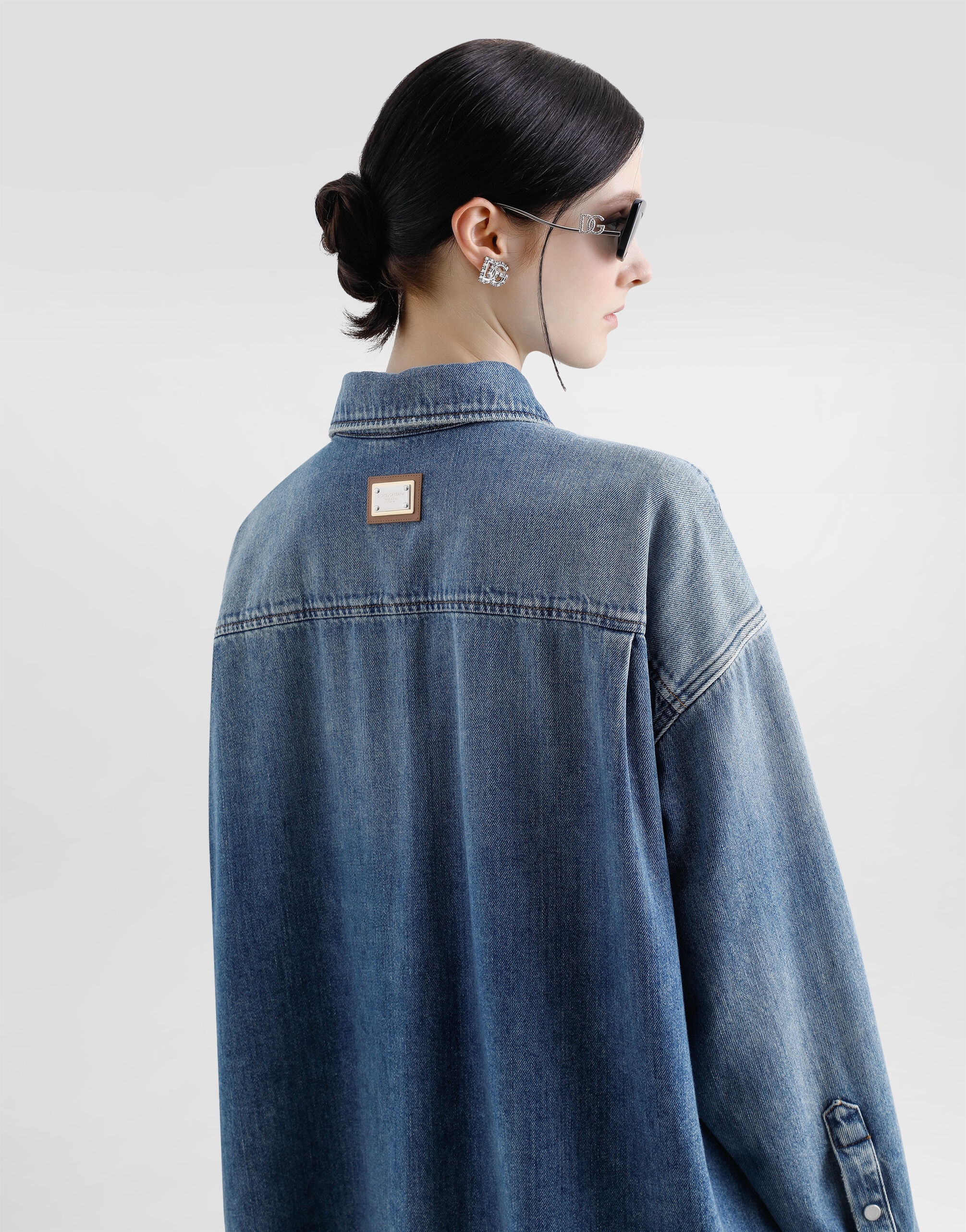 Oversize denim shirt - 6