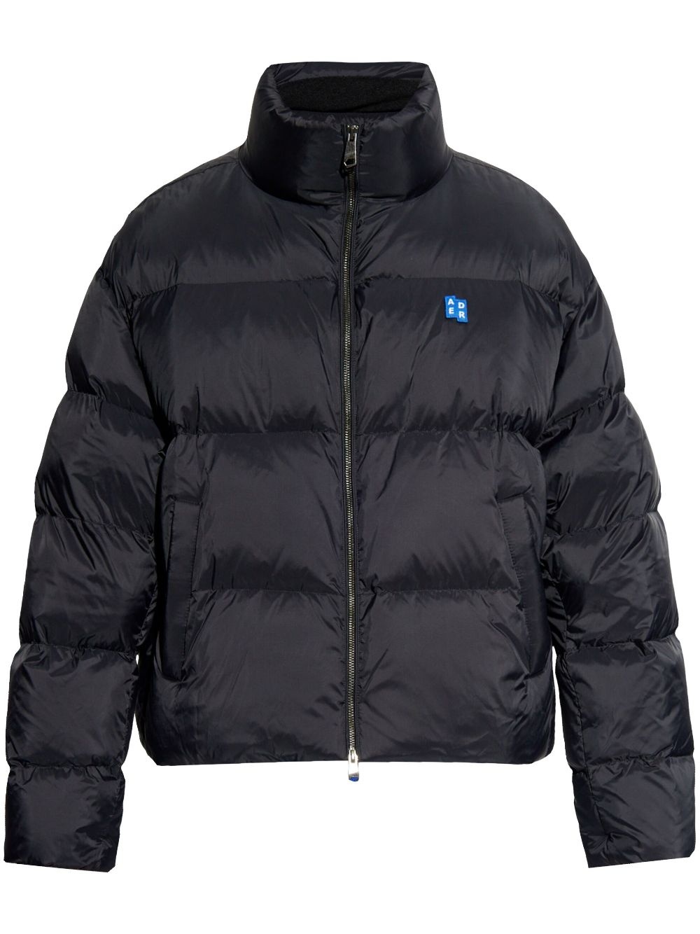 logo patch down jacket - 1