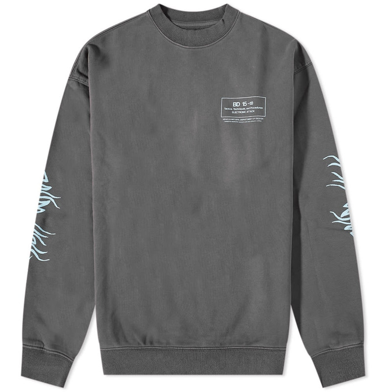 Brain Dead Electronic Attack Crew Sweat 1