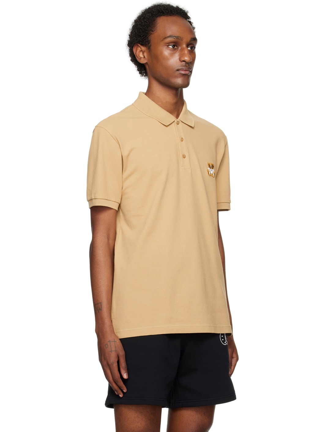 Beige Embroidered Polo - 2