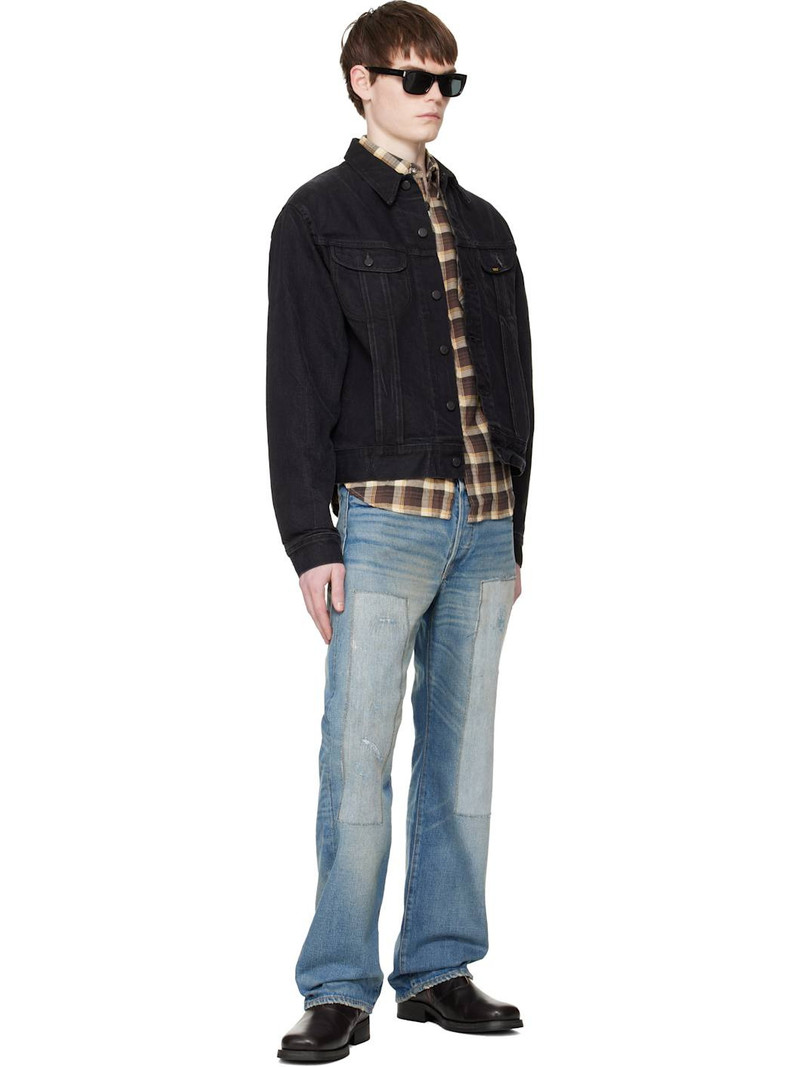 RRL by Ralph Lauren Black Worn-In Denim Trucker Jacket outlook