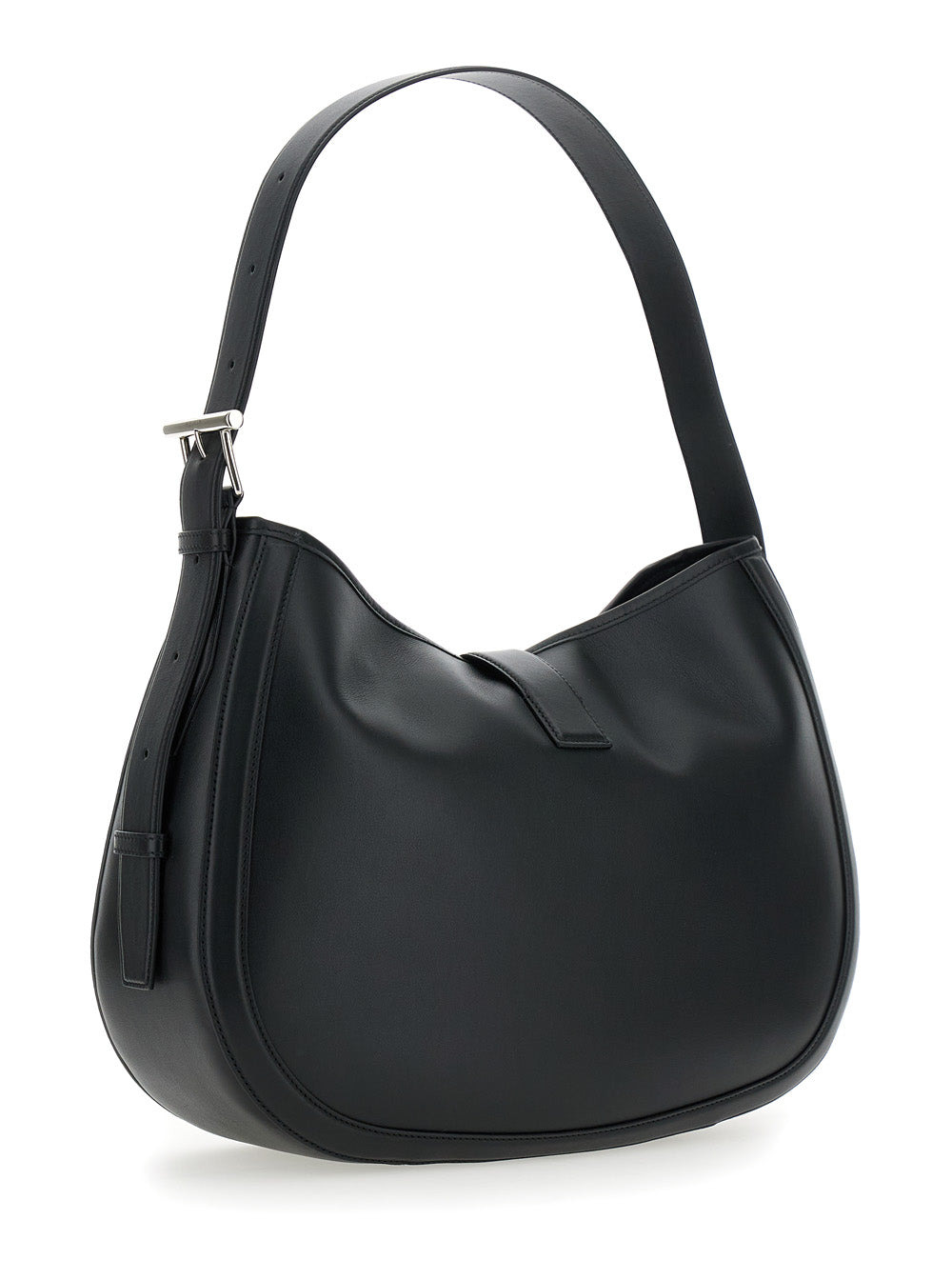 Alexander Mcqueen Women Black Shoulder Bag With Adjustable Shoulder Strap And T Buckle Closure On Th - 3