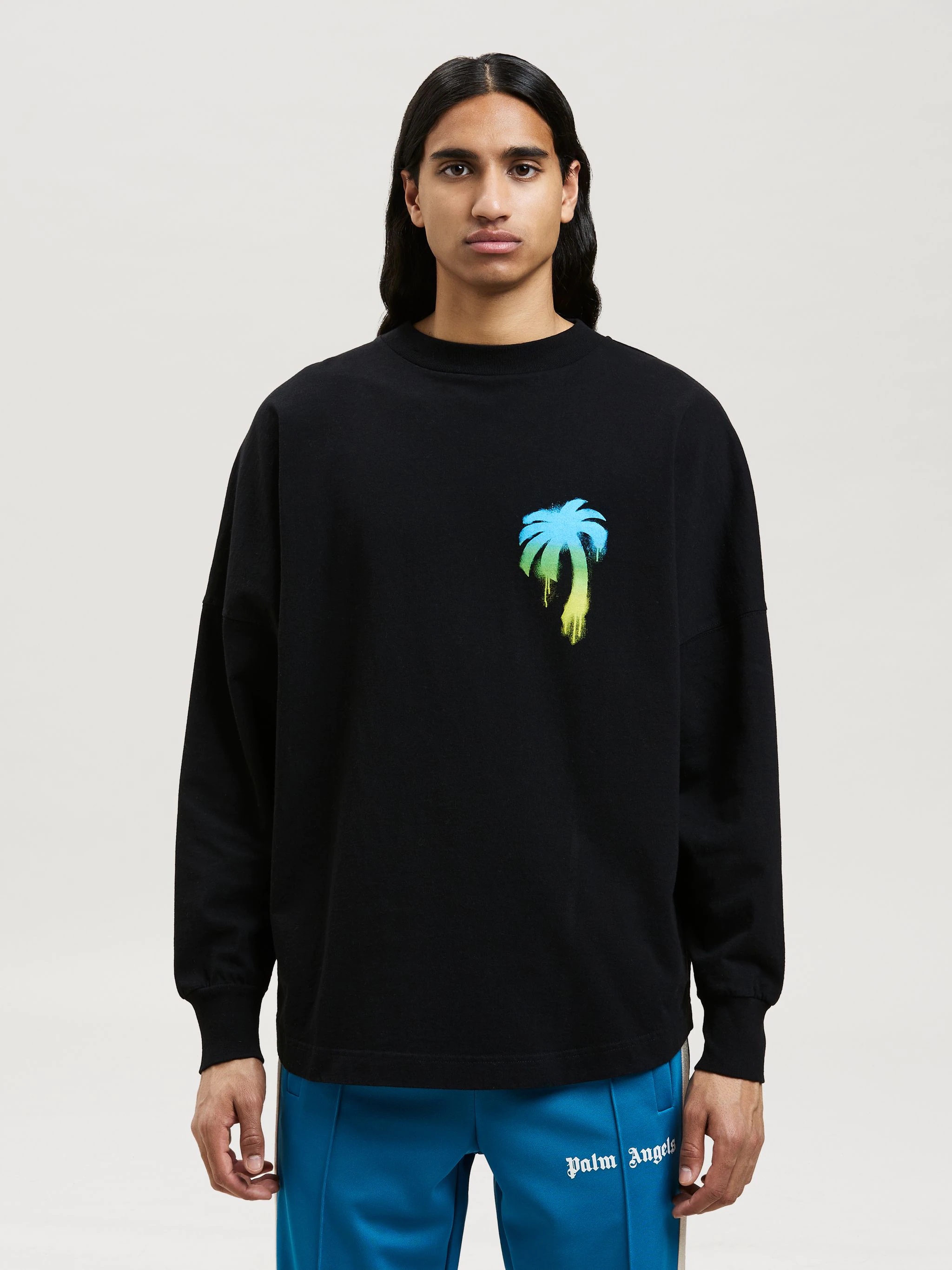 SPRAYED PALM LOGO OVER TEE LONG SLEEVES - 3