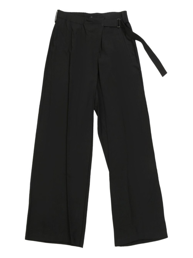wrap-design trousers 1