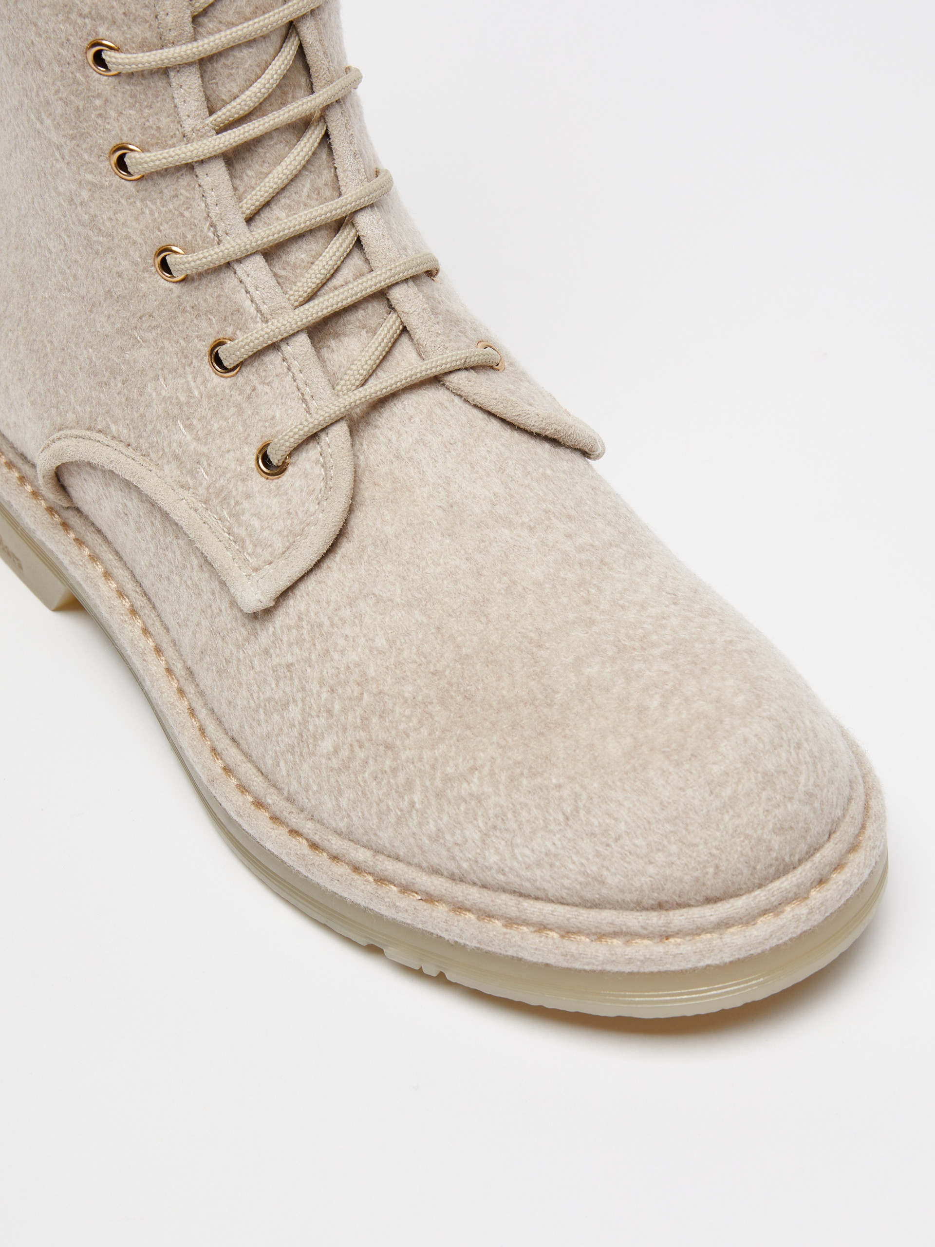 BAKERZIP Cashmere combat boots - 4