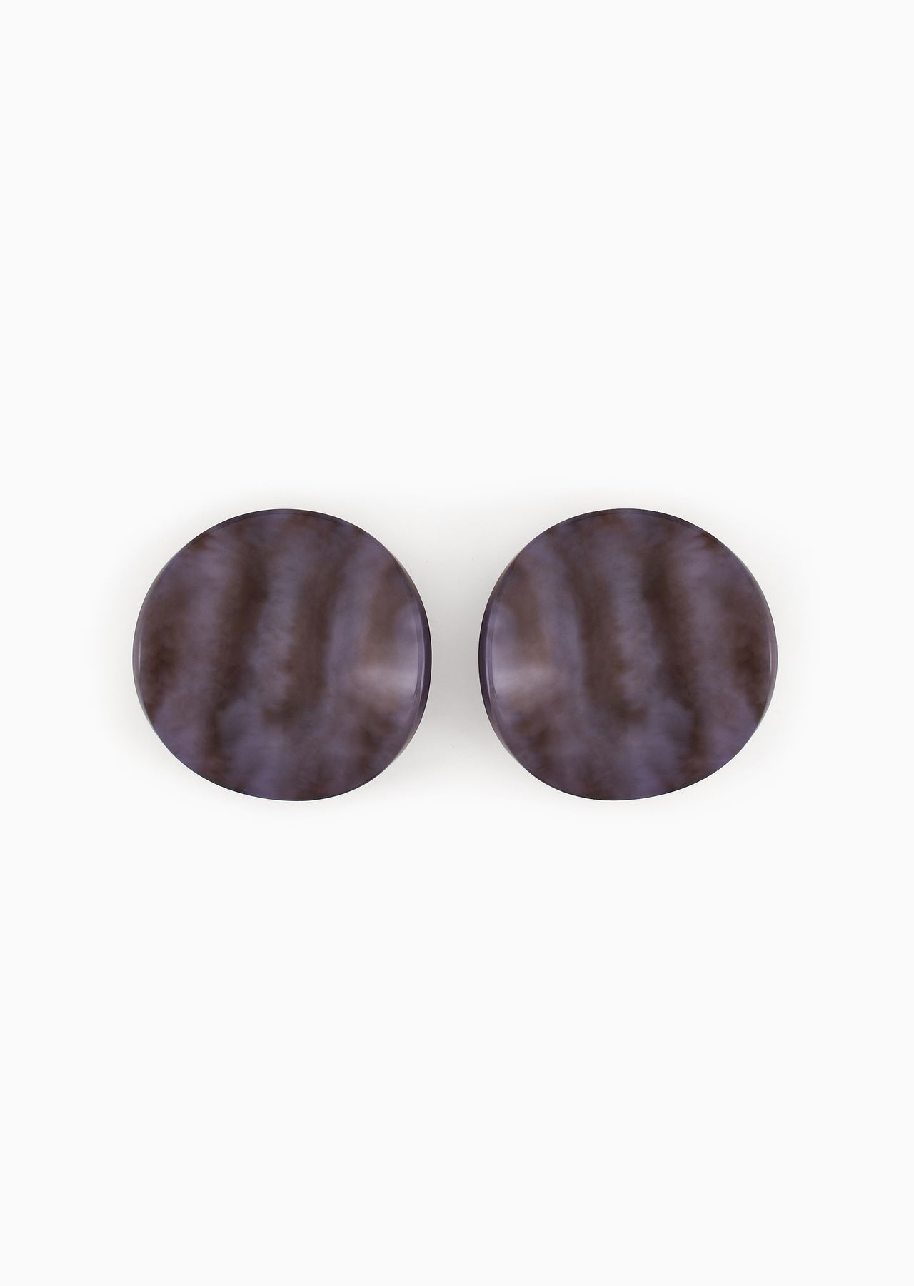Oversize round multicoloured earrings - 1