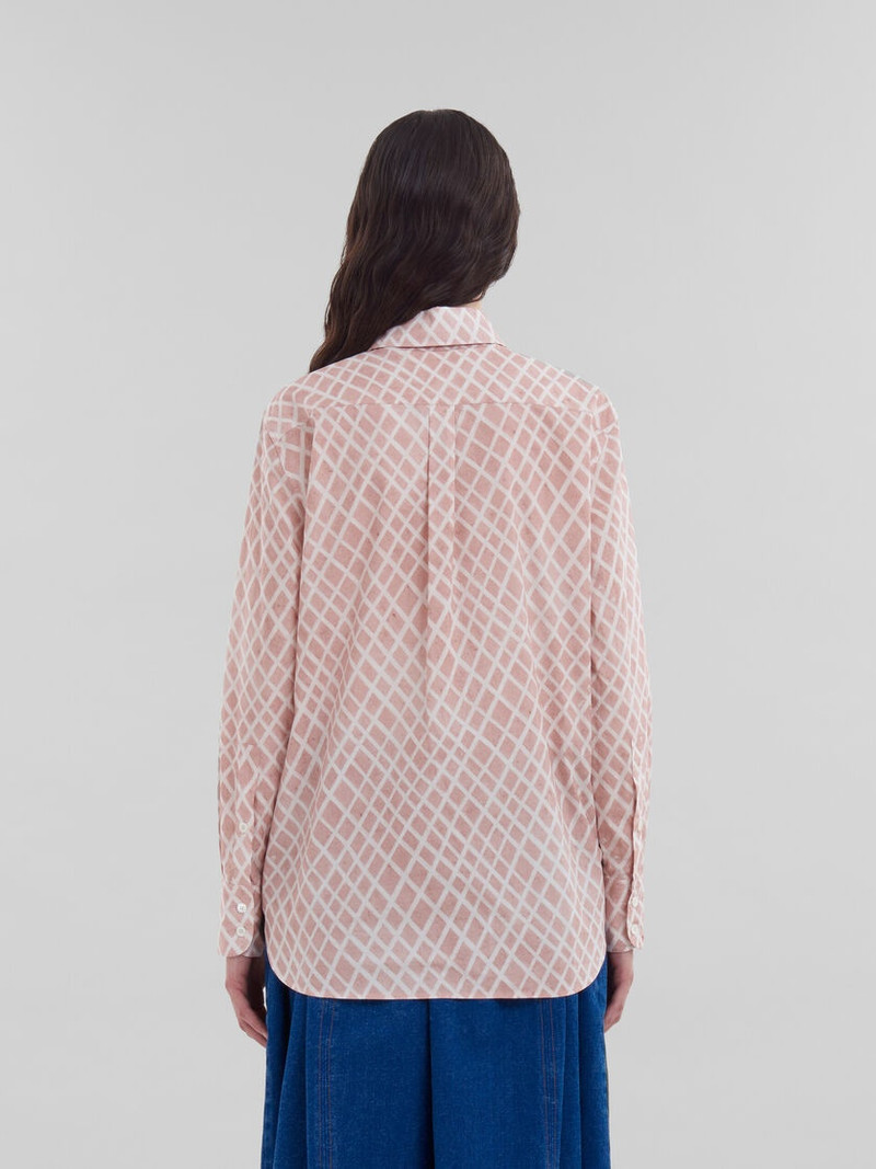 LANDSCAPES PRINT를 가진 PINK POPLIN SHIRT 3