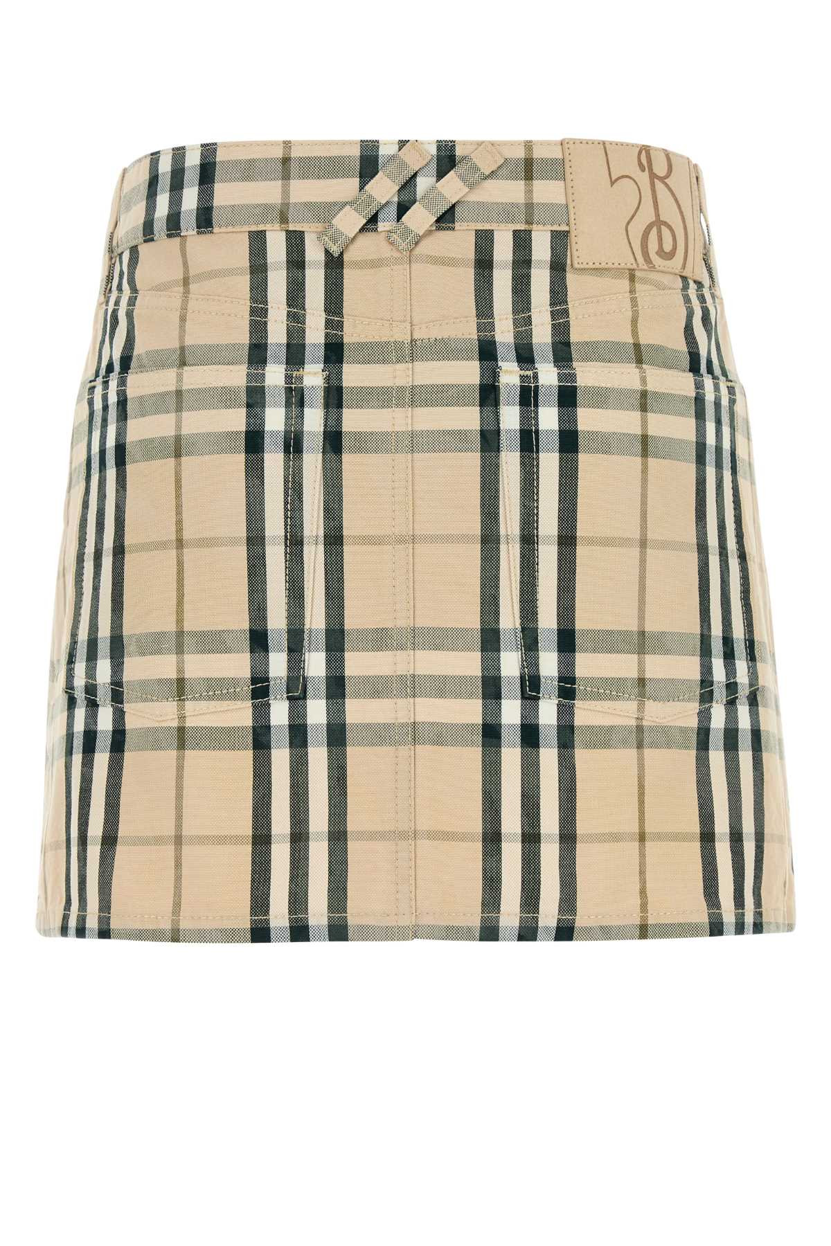 Burberry Women Embroidered Denim Mini Skirt - 2
