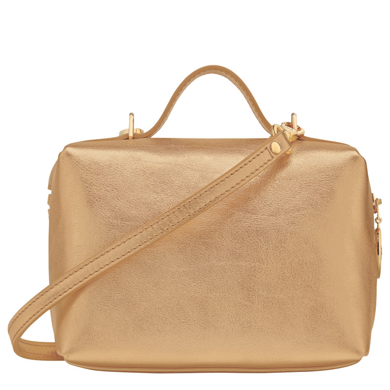 Le Pliage Xtra Crossbody bag Gold - Leather 4