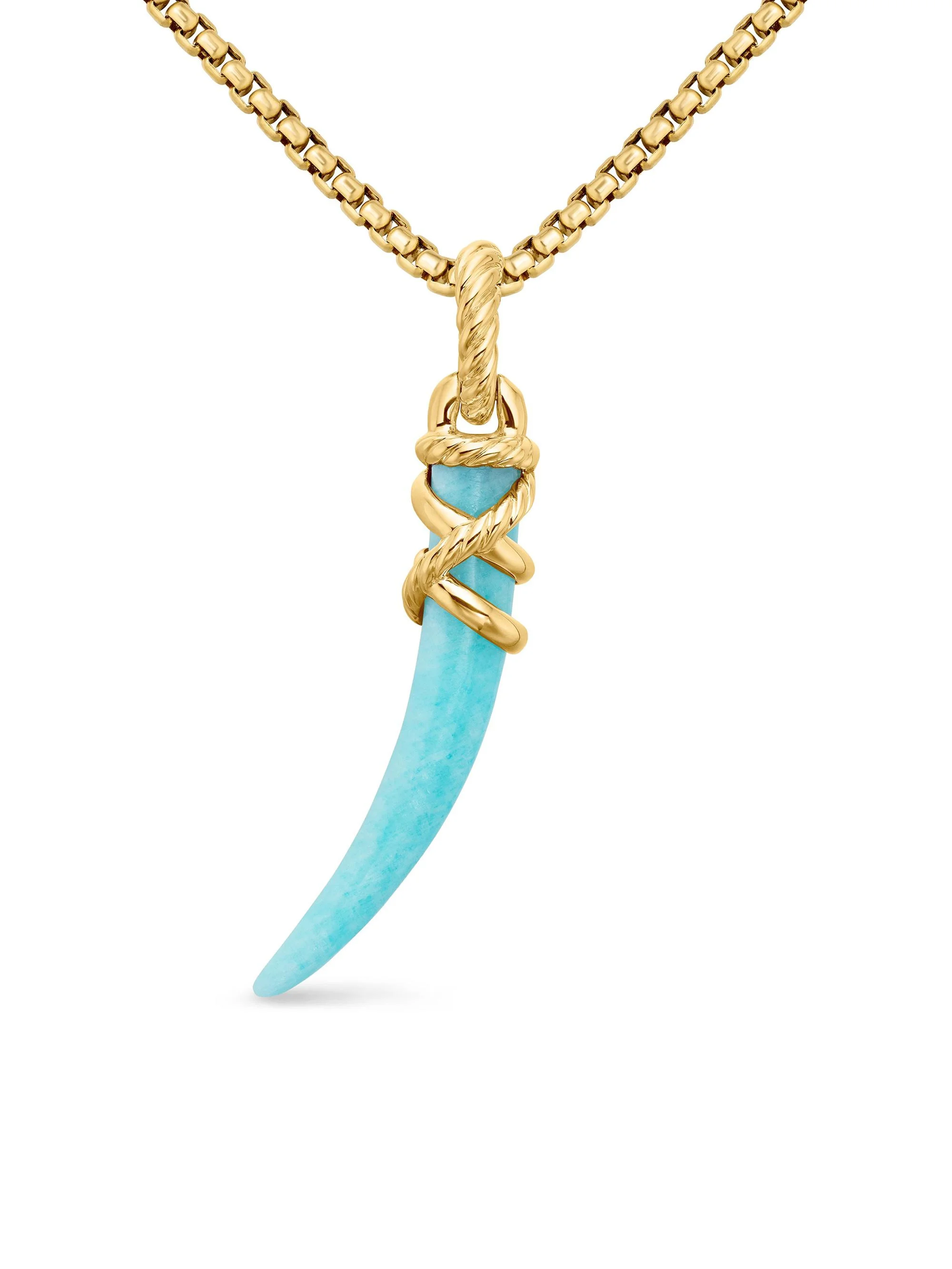 Women's Tusk Amulet - Amazonite - 1