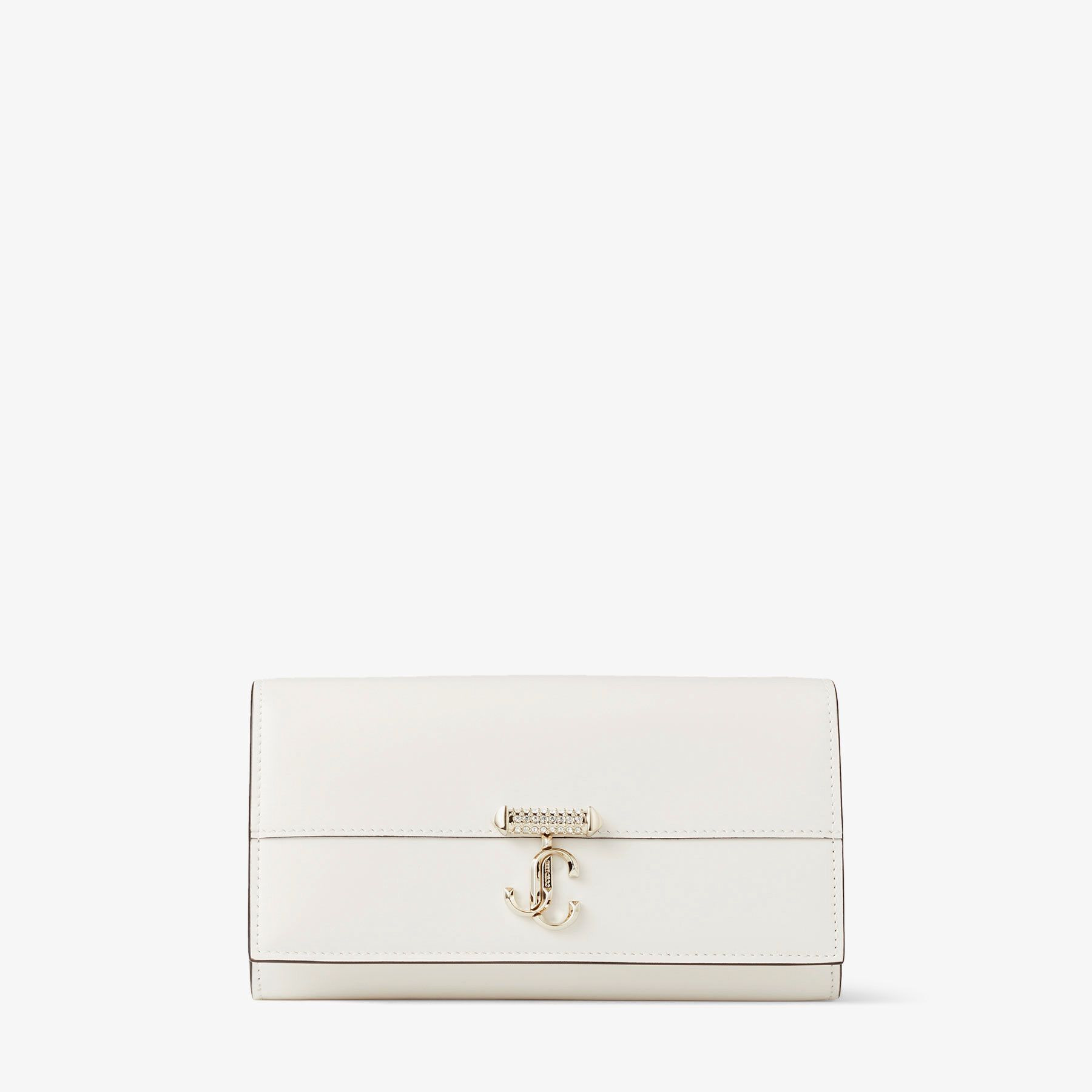 Avenue Wallet W/Chain
Latte Leather Wallet with Pearl Strap - 1