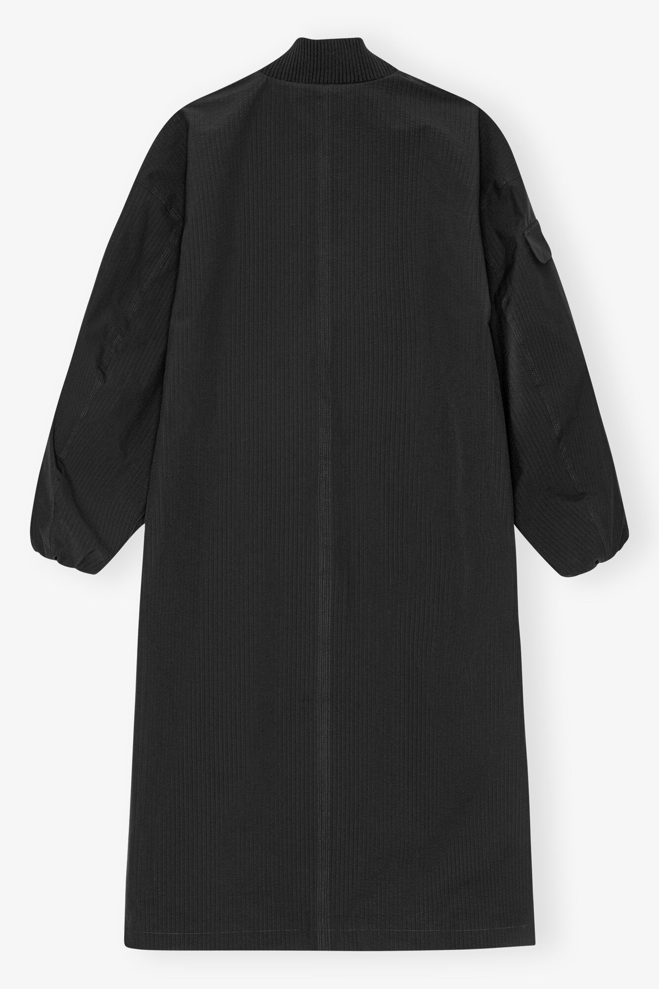 TECH SEERSUCKER OVERSIZED SHELL COAT - 7